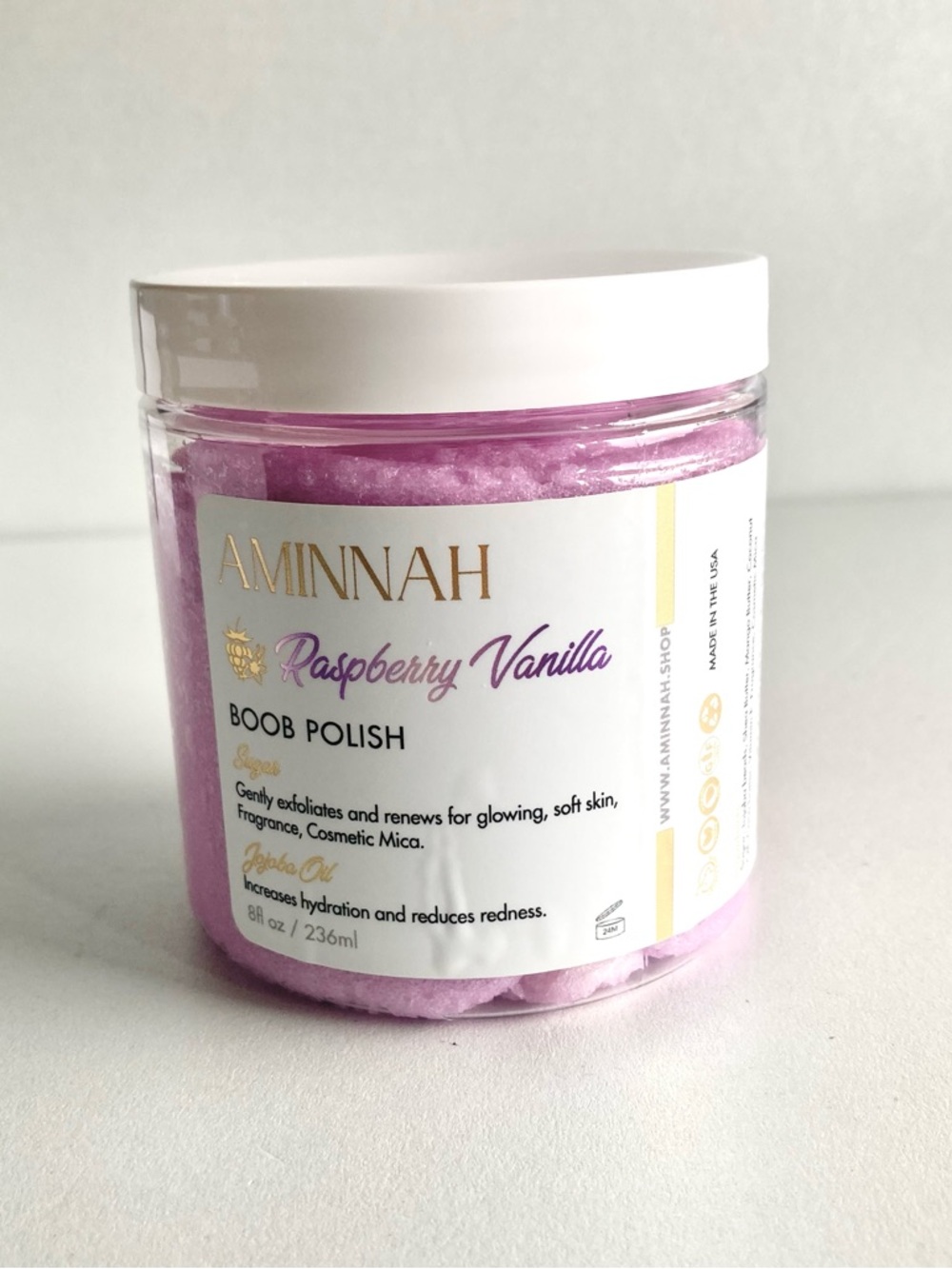 New Aminnah Raspberry Vanilla Boob Polish